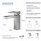 Kibi Cubic Single Handle Bathroom Vanity Sink Faucet KBF1002BN - alternate 10